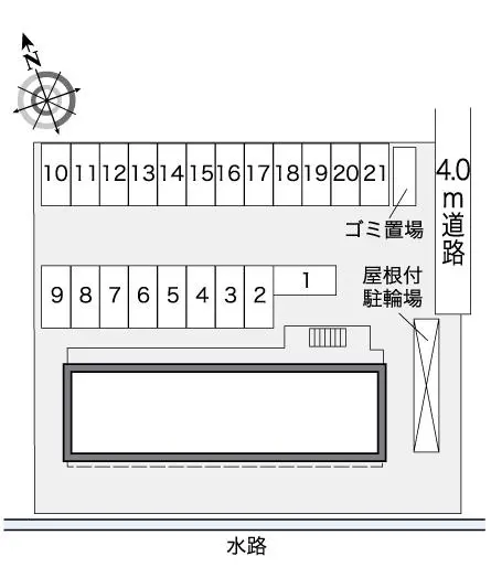 ★手数料０円★春日部市小渕　月極駐車場（LP）